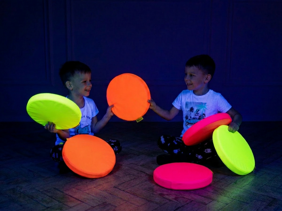 Zestaw poduszek animacyjnych Neon UV 6 szt.