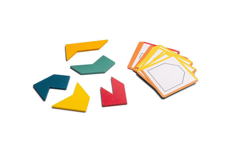 BS Toys, drewniana gra logiczna - Łamigłówka puzzle obrazkowe