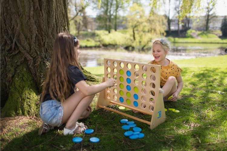 BS Toys, Gra 4 w Rzędzie Niebiesko-Zielone XL