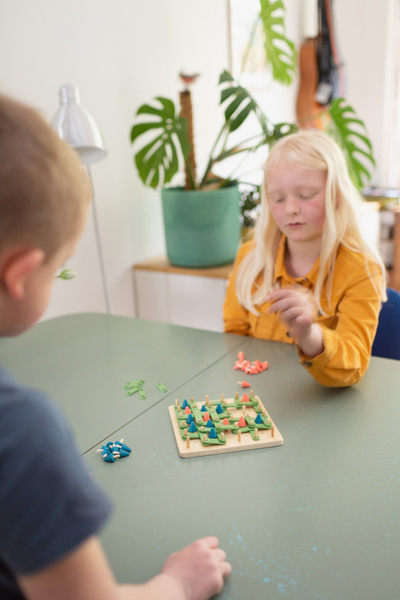 BS Toys, drewniana gra strategiczna Połącz kropki - Zasadź drzewo