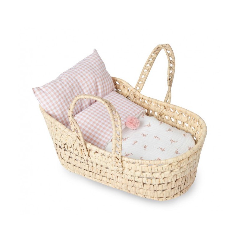 Kosz Mojżesza z pościelą dla lalki do 33cm Antonio Juan 92319