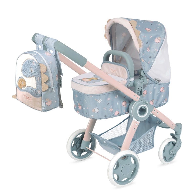 Składany wózek 3w1 dla lalek do 48cm Coco DeCuevas 80580