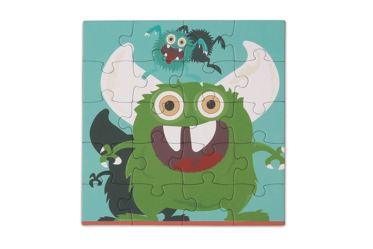 Scratch, Puzzle magnetyczne - książka podróżna Stworki 2 obrazki 40 elem.