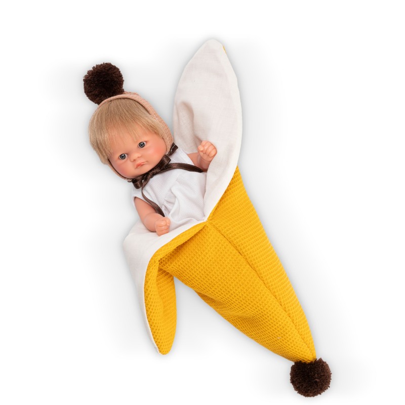 Lalka Bomboncin w śpiworku banan Asi 0117900