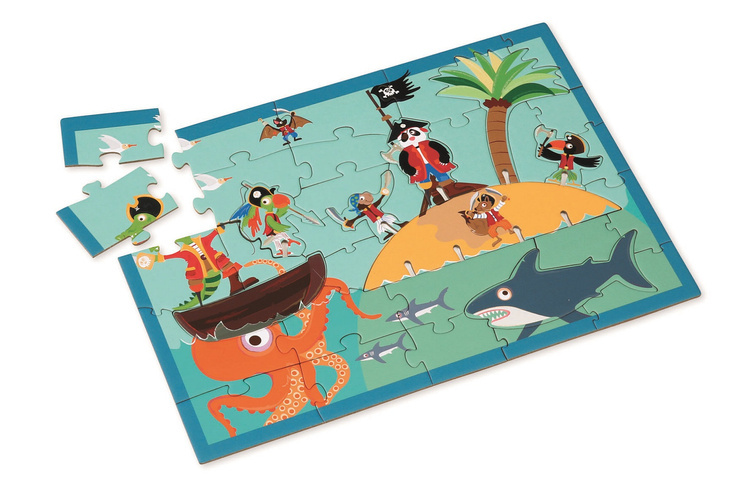 Scratch, Puzzle 2w1 -- 2D i 3D scenografia Piraci