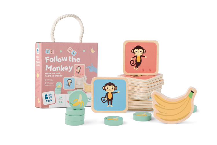 BS Toys, drewniana gra sportowa Śledź małpkę