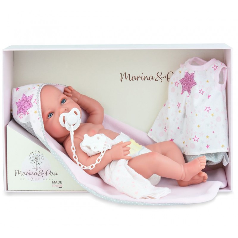 Lalka Ane_Baby z kocykiem i akcesoriami Marina & Pau 1606