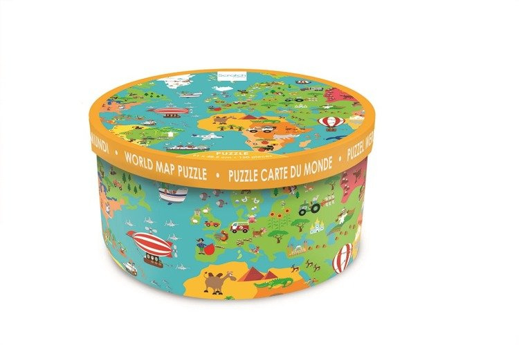 Puzzle Scratch Mapa Świata