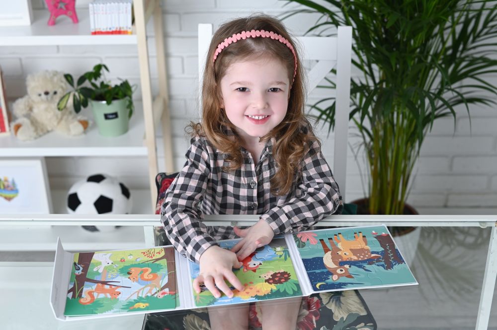 Puzzle magnetyczne leśne zwierzęta – Adam Toys
