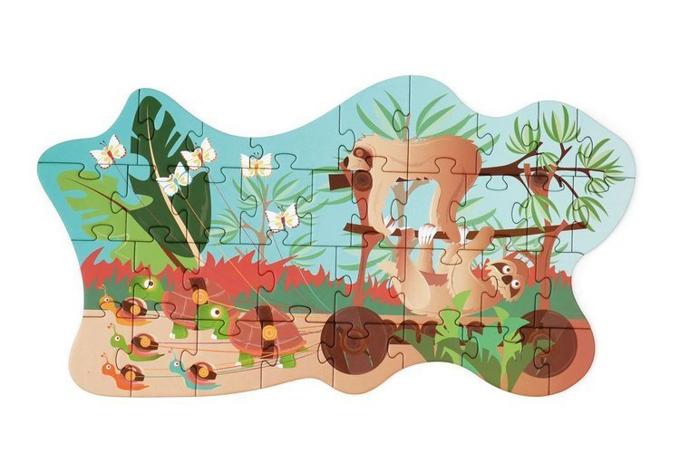 Scratch, Puzzle konturowe Leniwce 35 elem.