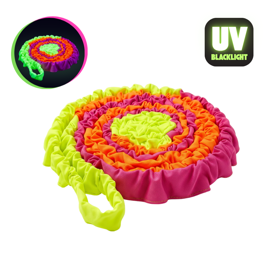 Guma sensoryczna animacyjna neonowa 3 kolorowa klasyczna 5 m + świecąca w UV