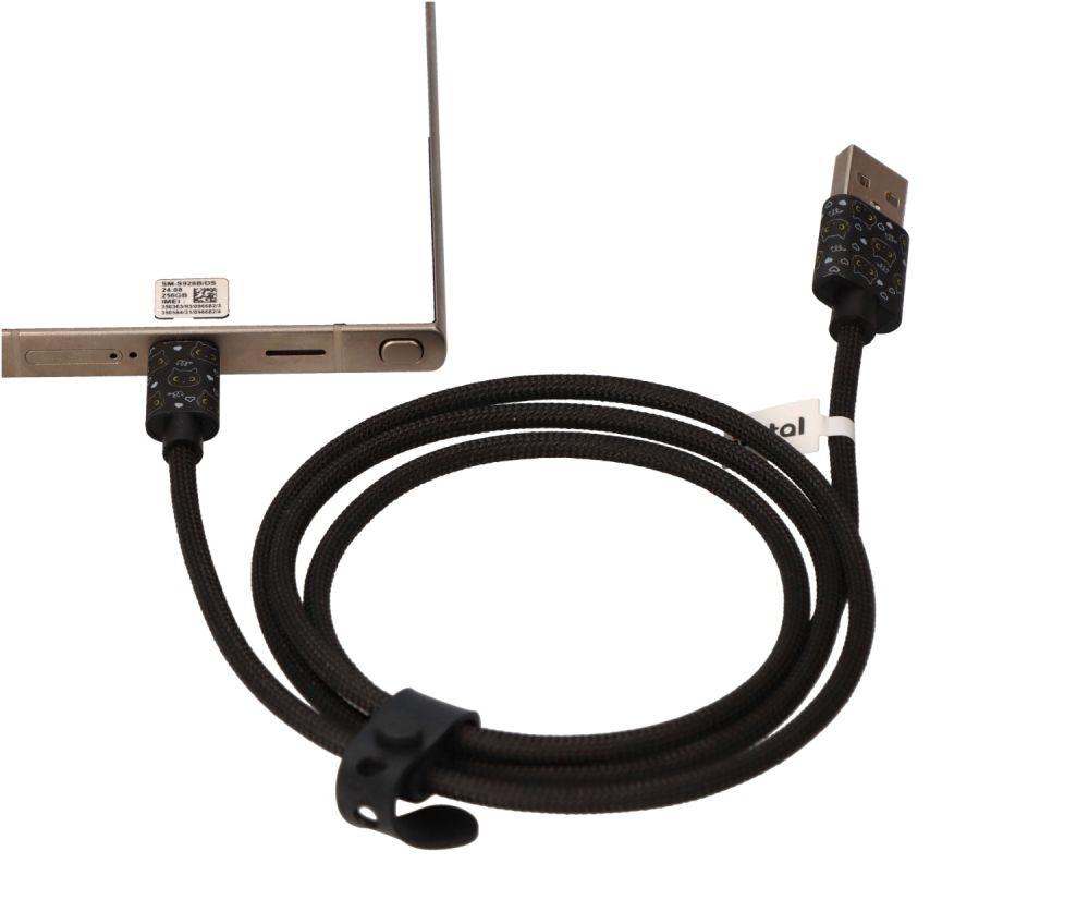 Kabel do ładowarki USB-C z Czarnym kotem