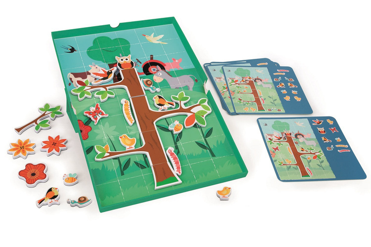 Scratch, magnetyczna układanka - 20 kart zadań Farma