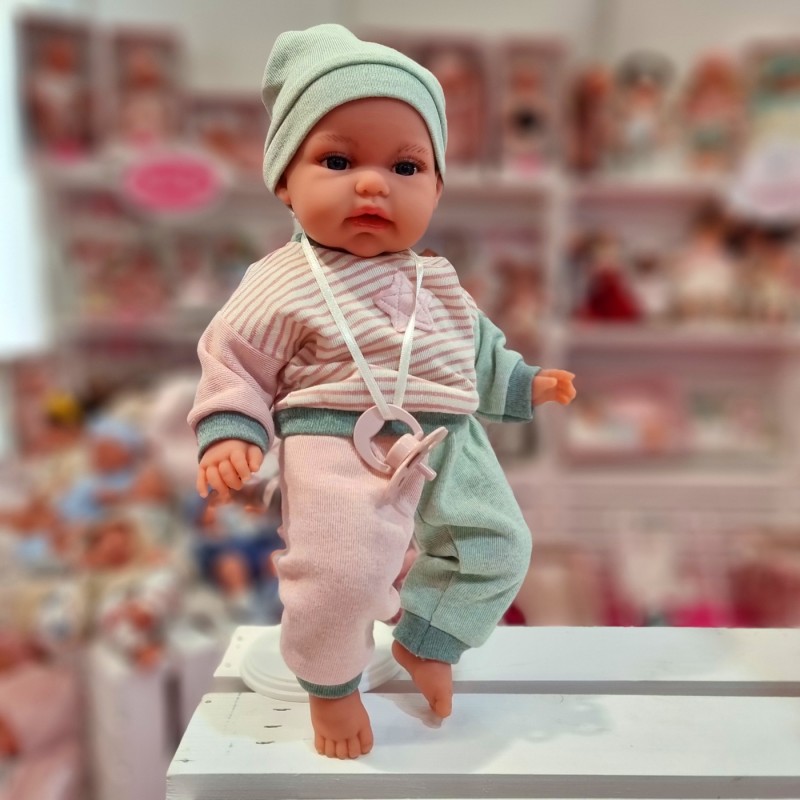 Lalka Toneta Baby gaworząca z poduszką Antonio Juan 70331