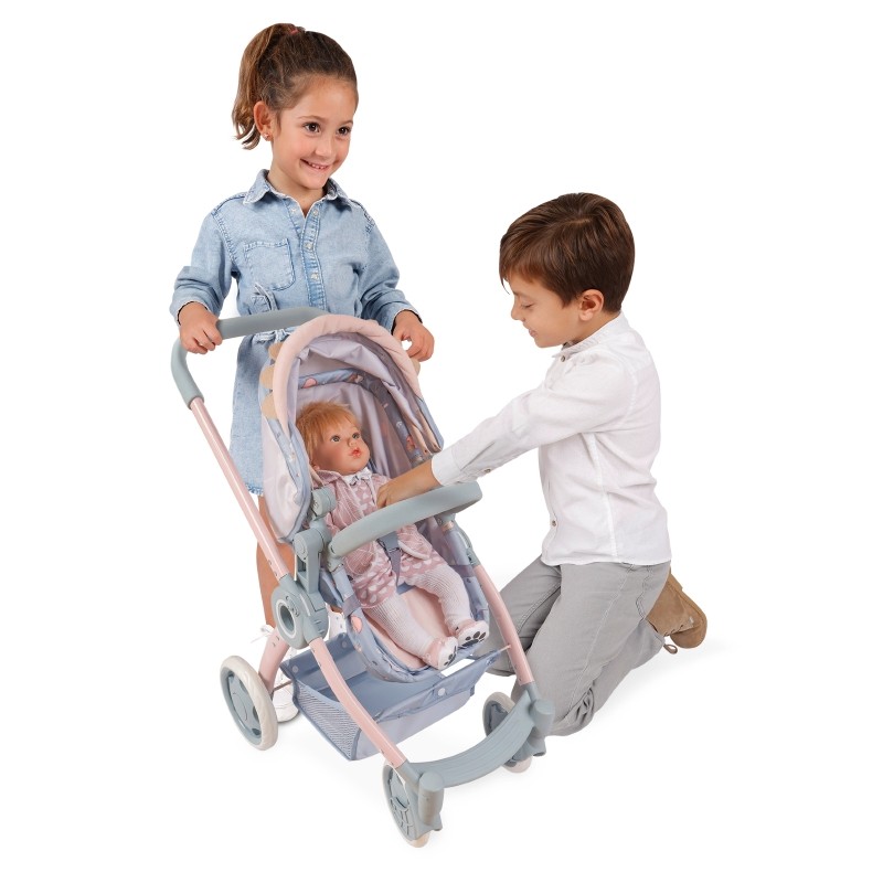 Składany wózek 3w1 dla lalek do 48cm Coco DeCuevas 80580