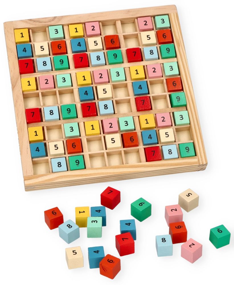 Drewniana gra logiczna Sudoku – Adam Toys