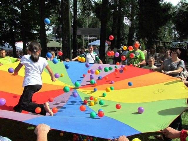 Profesjonalna Chusta Animacyjna AKSON 3,5 m 36 uchwytów
