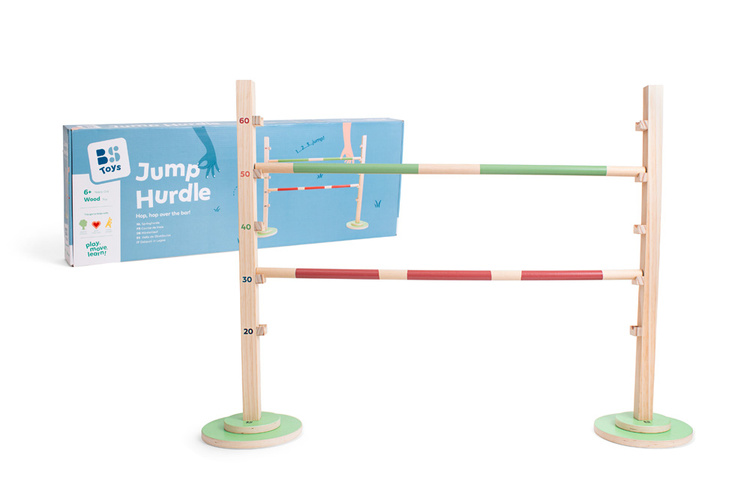BS Toys, Drewniana gra sportowa Skok przez płotki