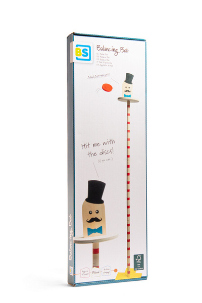 BS Toys, drewniana gra zręcznościowa Zrzuć Boba