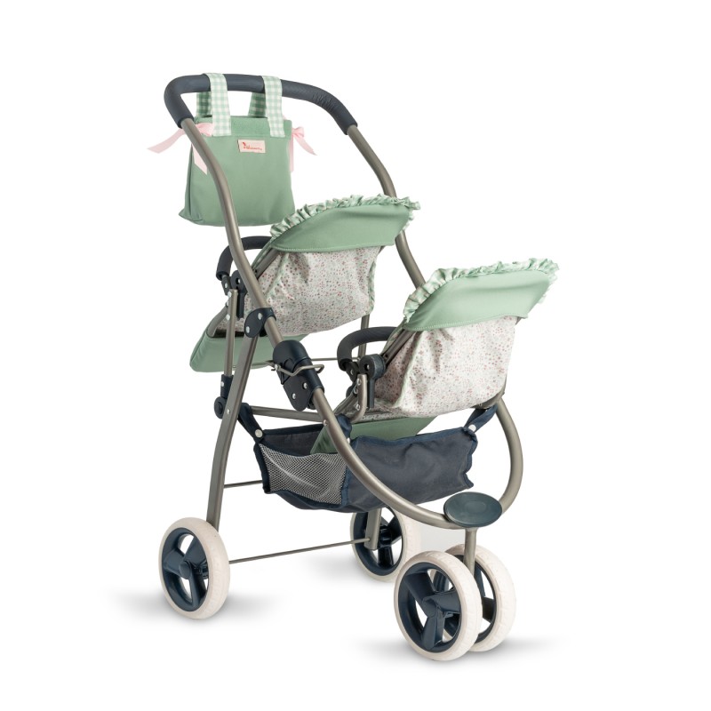 Wózek spacerówka podwójna dla lalek do 46cm Cloe Asi 3712115