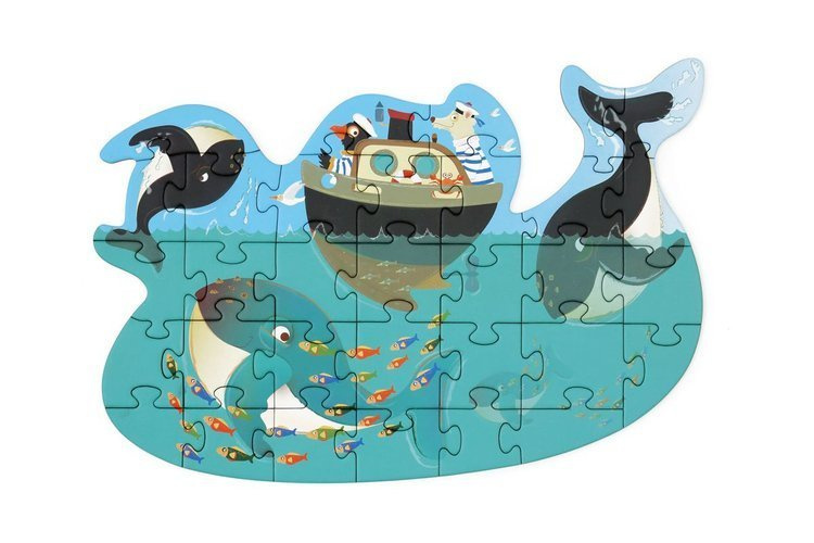 Puzzle Konturowe Scratch Orki 31 Elementów